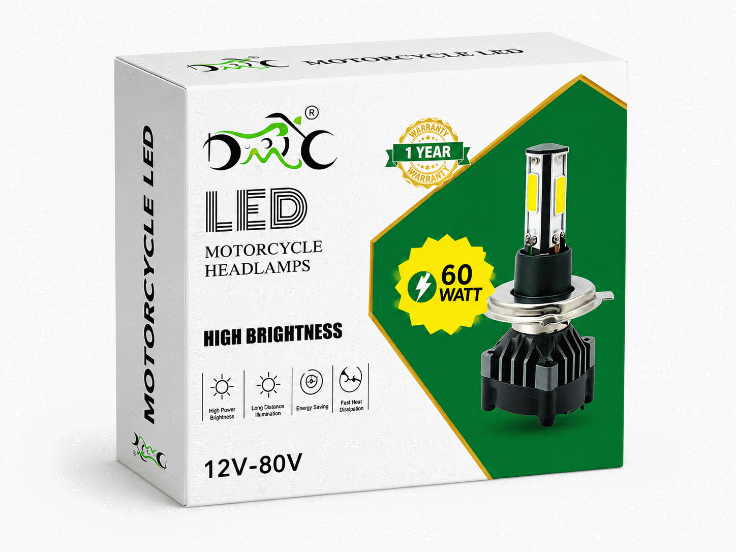 DRC LED Motorcycle Headlamp 60W image 2